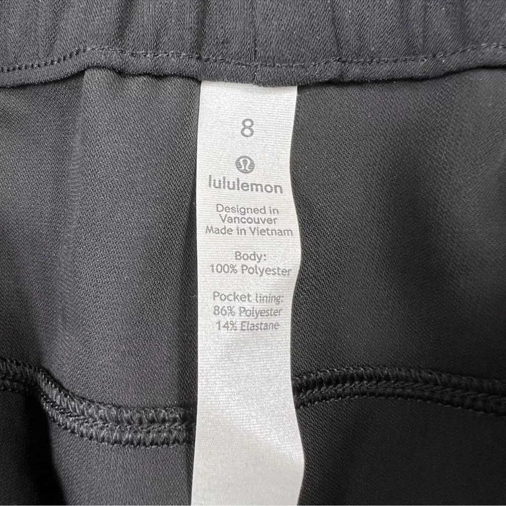 Lululemon On The Fly Pant Woven Track Stripe Black Green 8